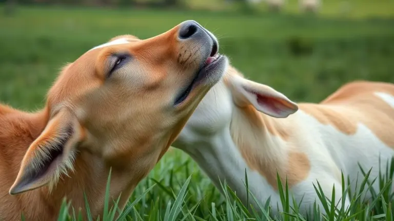 Dog licking owner's face