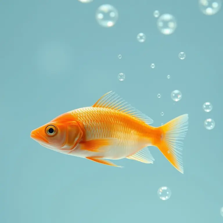 Macro shot of fish waste with ammonia bubbles forming.