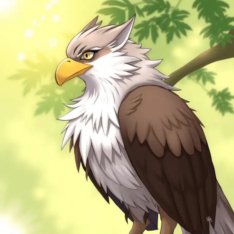 Anthro avian furry character