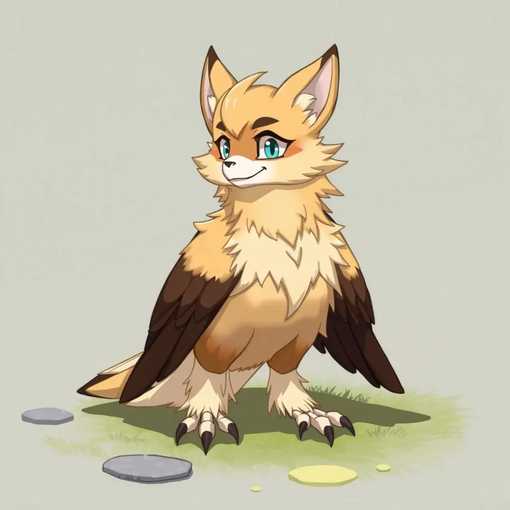 Anthro avian furry character