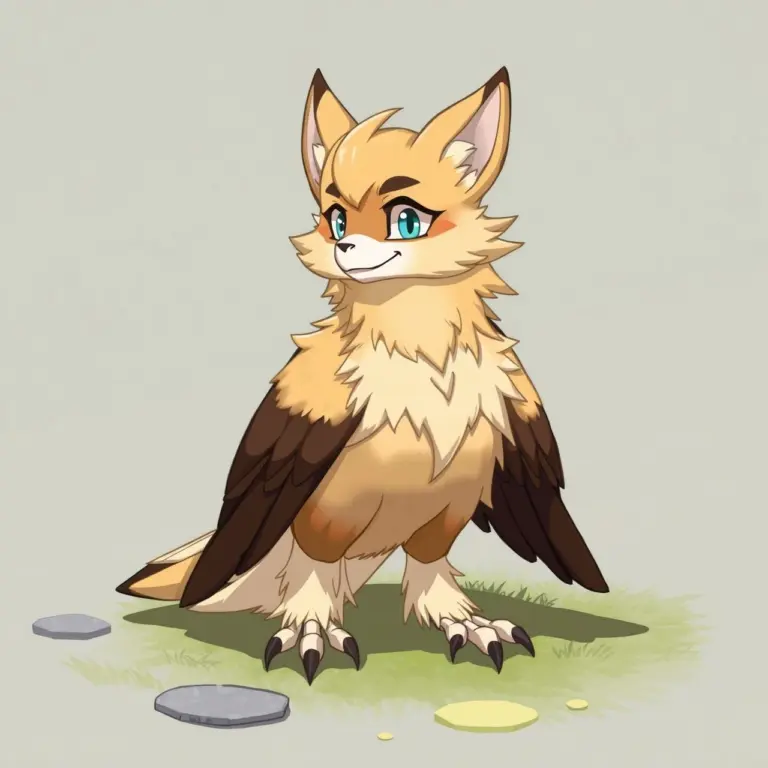 Anthro avian furry character