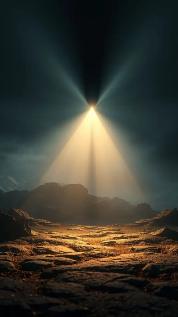 Natural scene with dramatic photometric lighting.