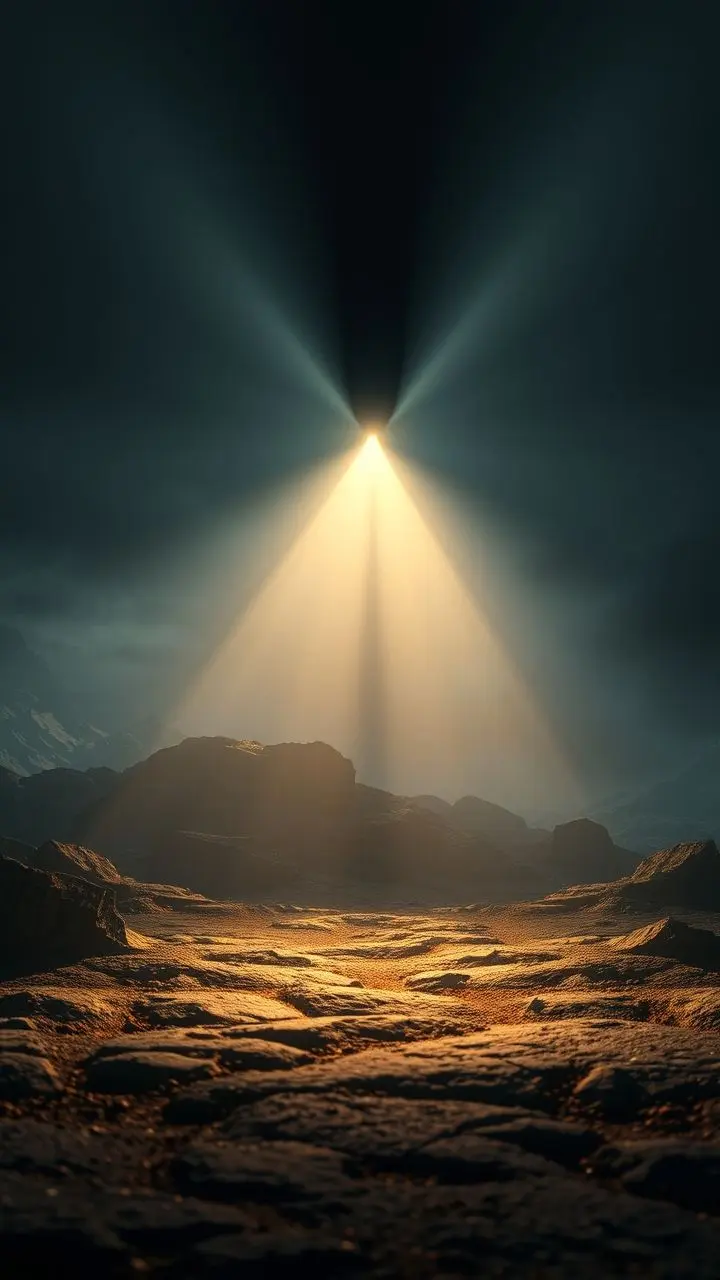 Natural scene with dramatic photometric lighting.