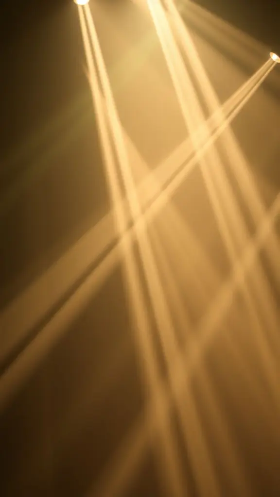 Volumetric light rays illuminating a scene with depth.