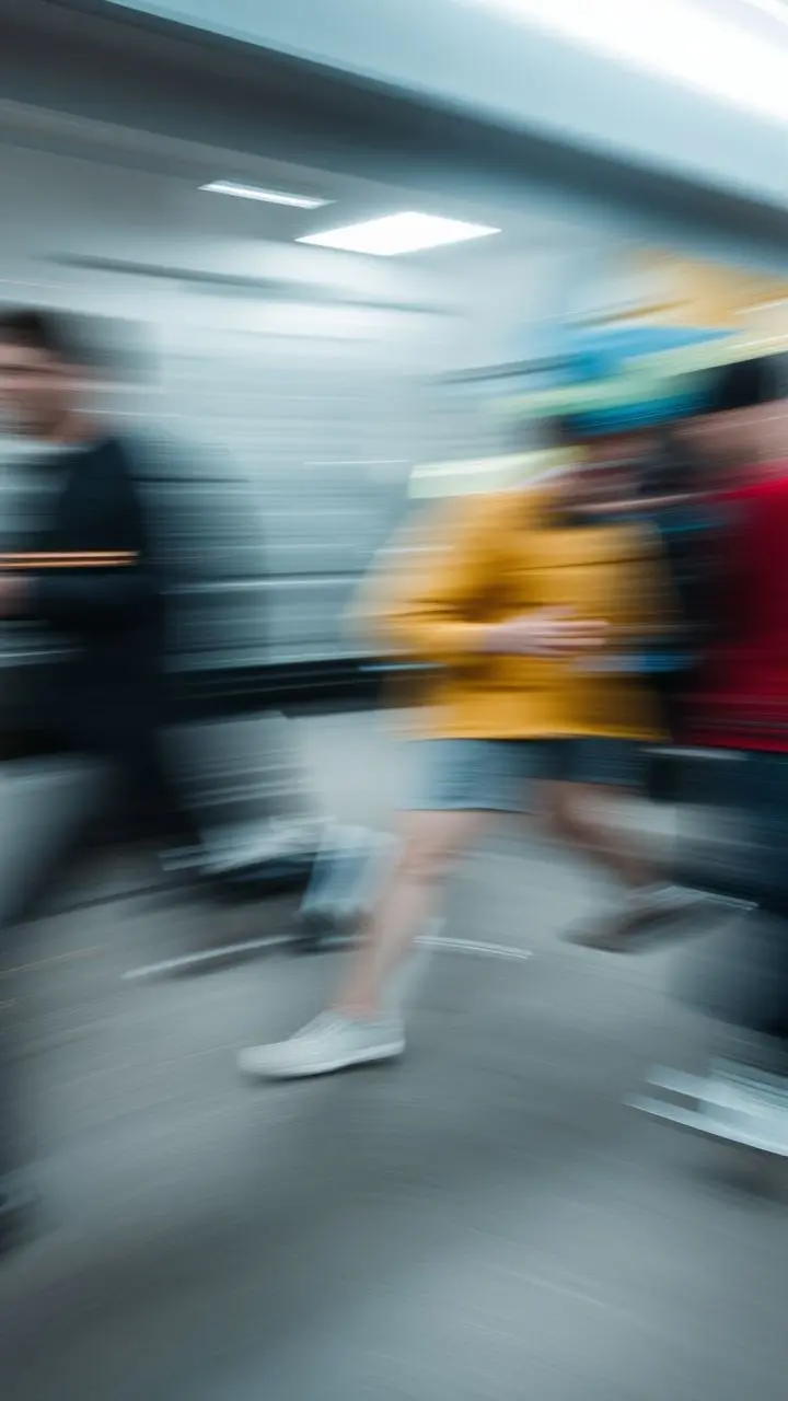 Abstract depiction of speed with motion blur.