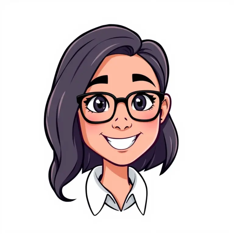 Cartoon avatar headshot