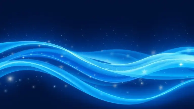Blue wavy lines resembling stars on a transparent background.
