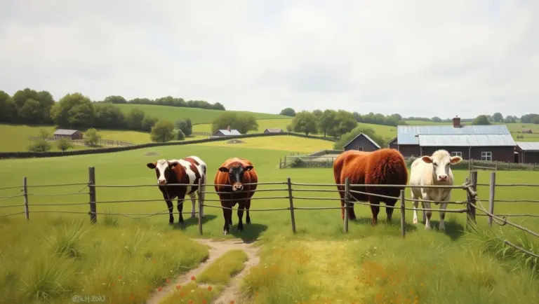 Welsh farmhouse with green hills