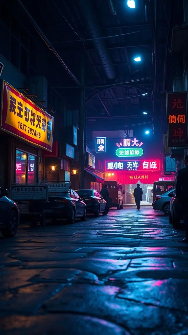 Cinematic scene with rich textures and dynamic lighting.