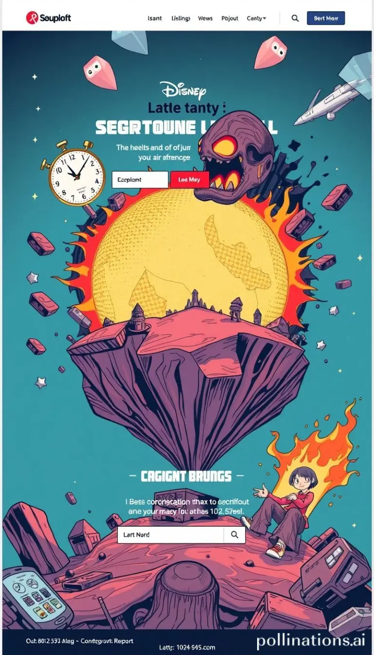 Abstract landing page with bold colors and dynamic elements.