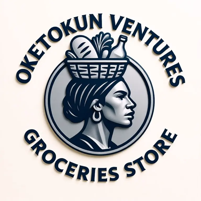 Logo with a cream background.