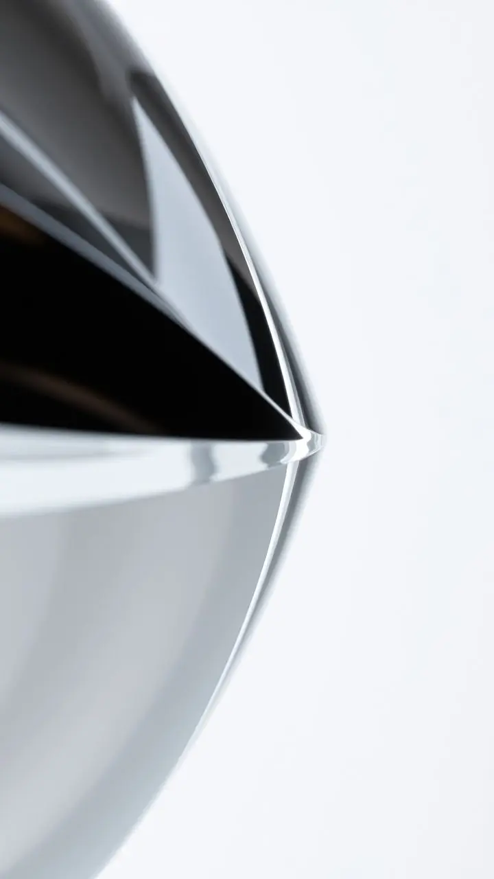 Close-up of an object with sharp edges and clear details.
