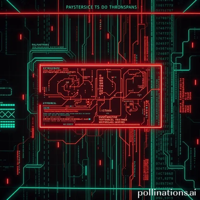 Cyberpunk HUD with neon data streams.