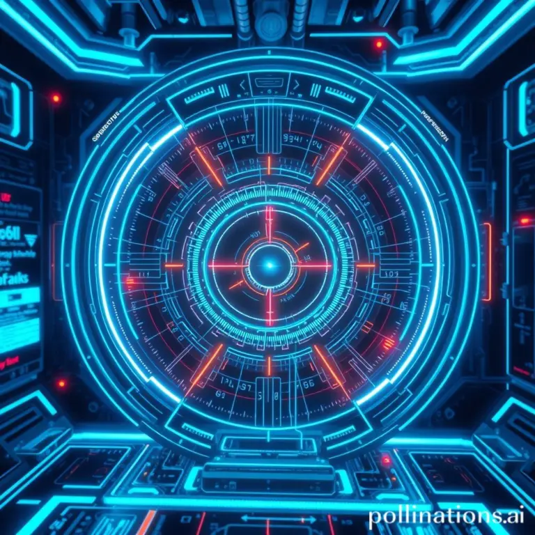 Blue cyberpunk hologram interface.