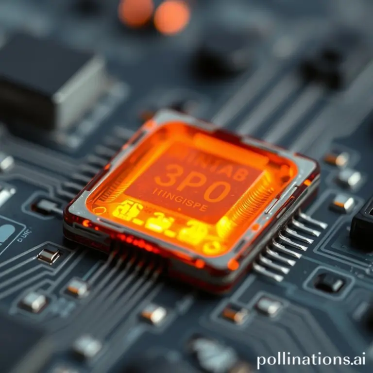 Close-up of a damaged, burnt-out LED chip.