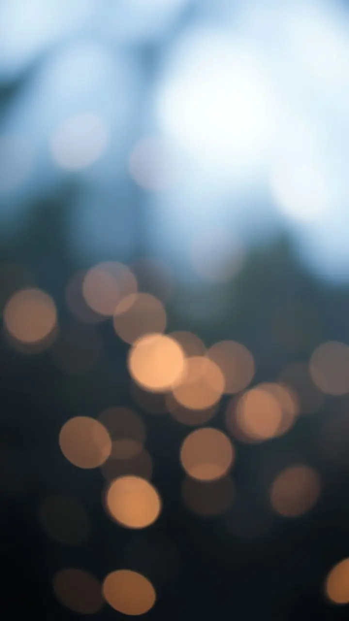 Soft bokeh lights creating a dreamy atmosphere