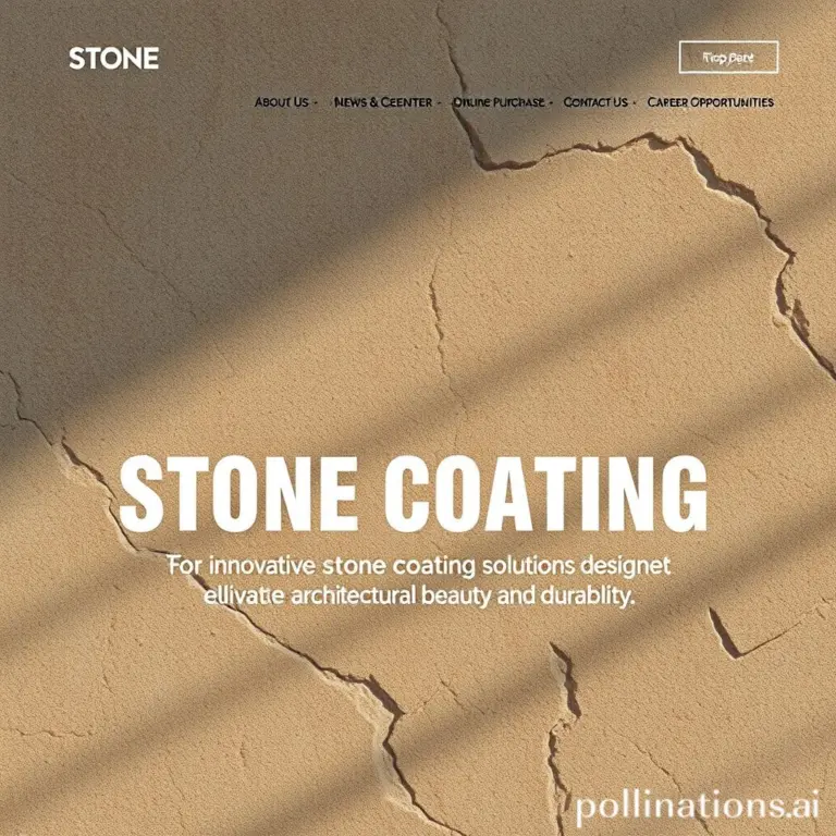 Homepage hero section with stone texture background and navigation.