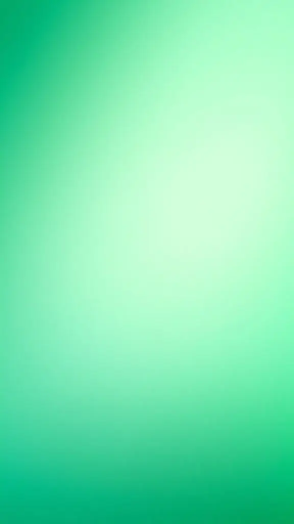 Gradient background from emerald green to mint green.