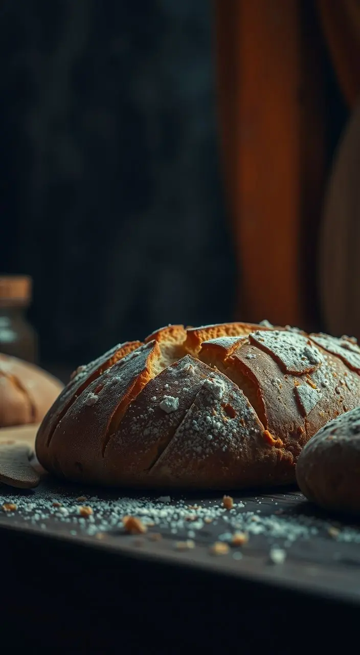 Hyperdetailed loaf of bread, cinematic lighting.