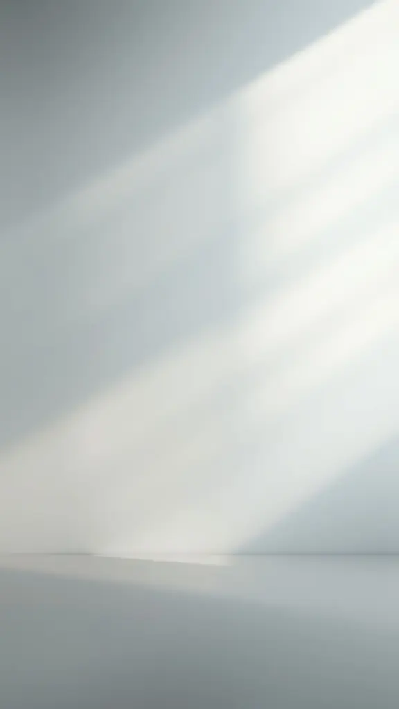 Soft gradient lighting with diffused shadows creating a tranquil atmosphere.