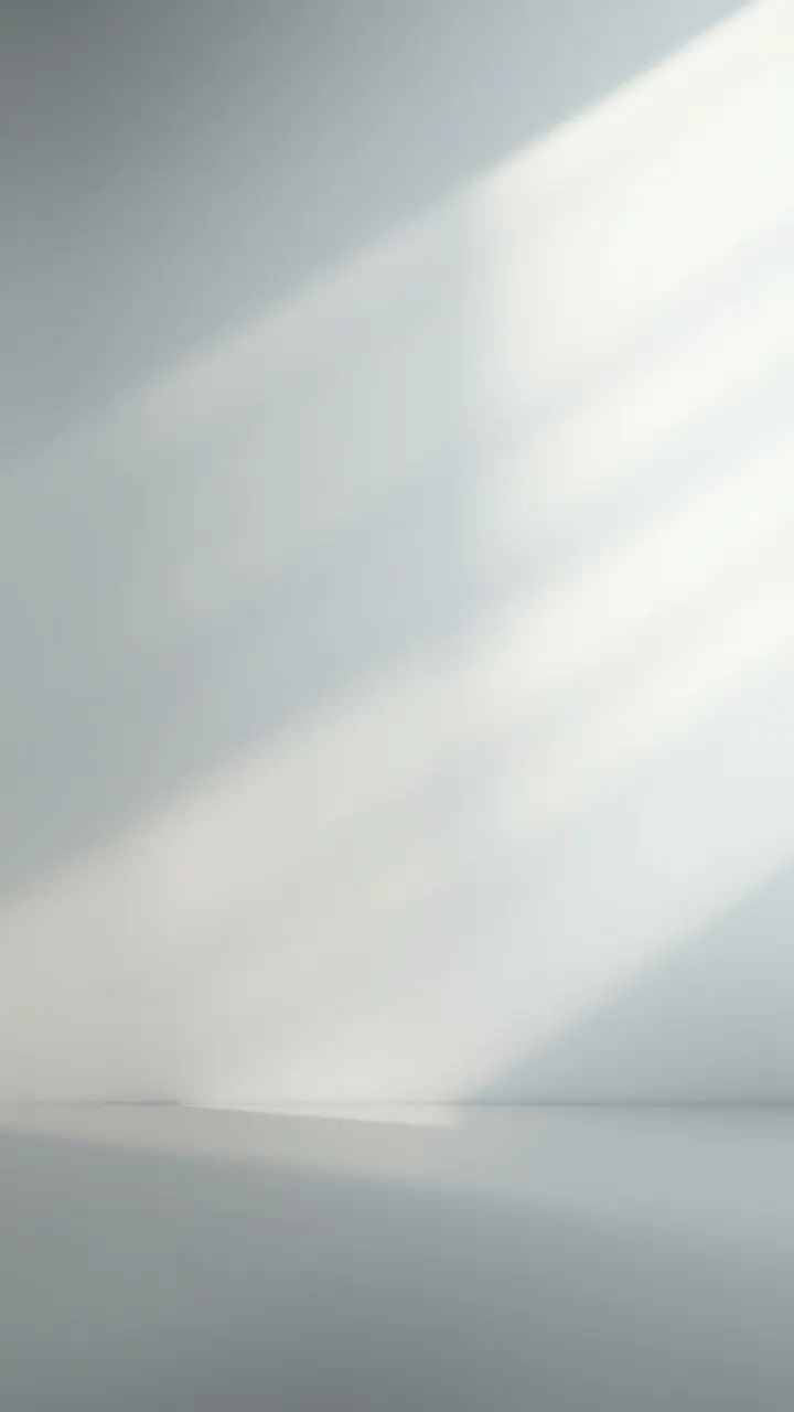 Soft gradient lighting with diffused shadows creating a tranquil atmosphere.