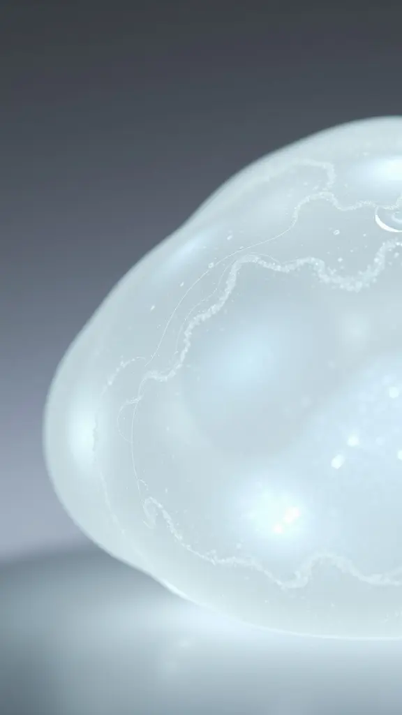Close-up of translucent organic material with subsurface scattering.