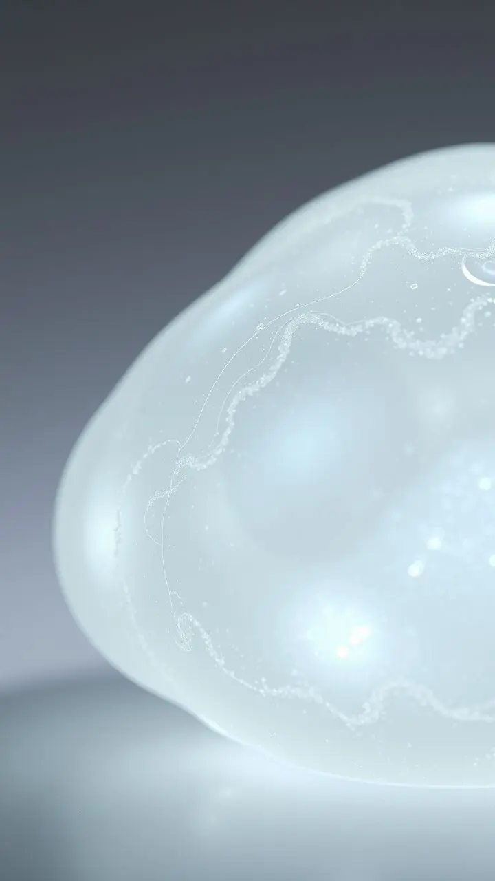 Close-up of translucent organic material with subsurface scattering.