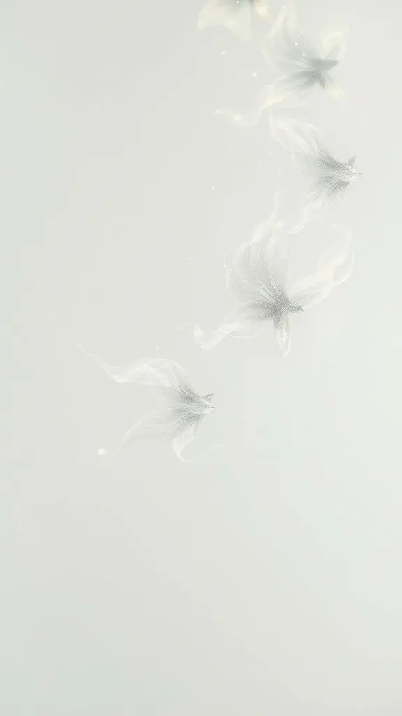 Sketch of glowing soul wisps ascending from a human silhouette.