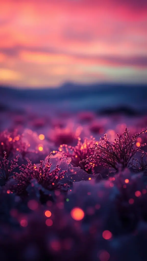 Twilight sky with colorful glowing ions and Sirocco winds.