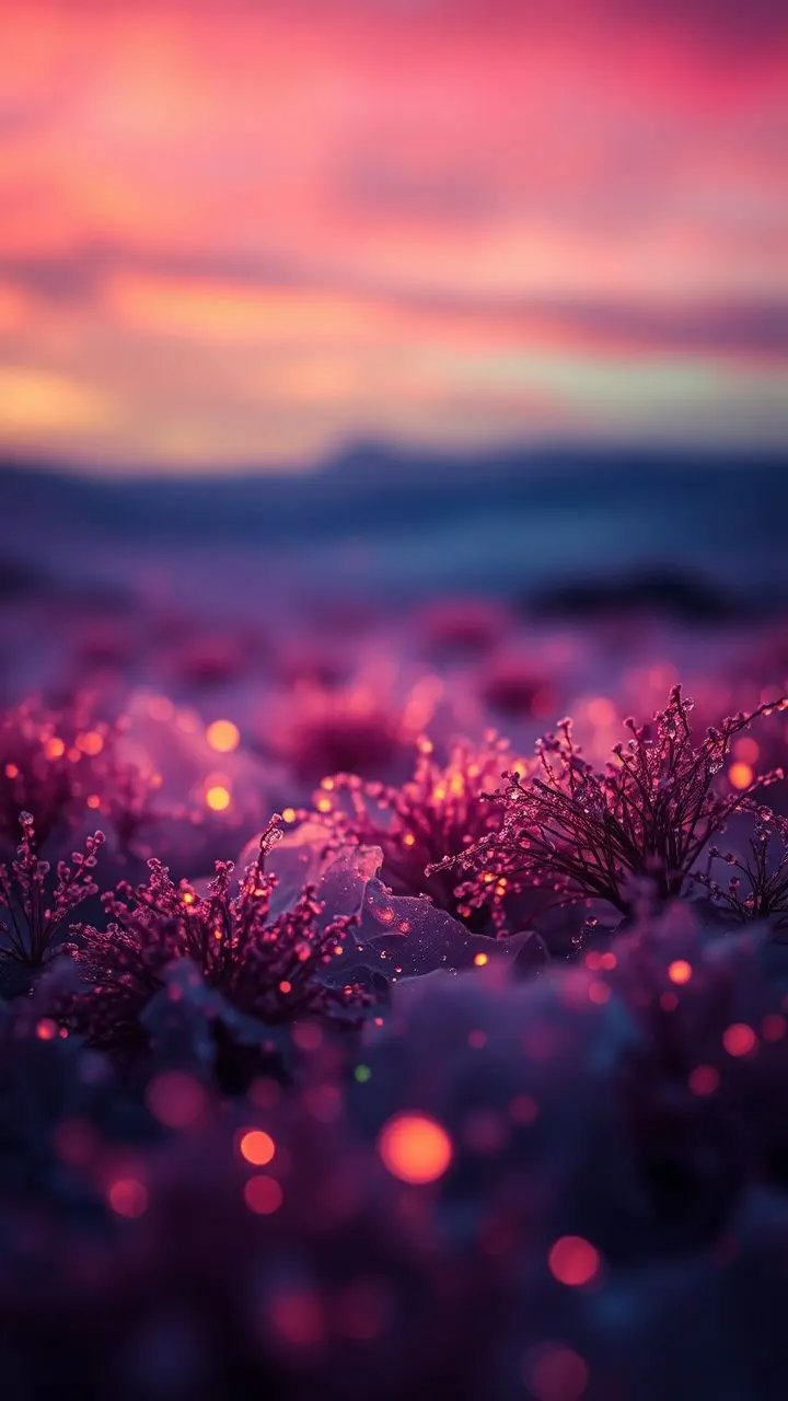 Twilight sky with colorful glowing ions and Sirocco winds.