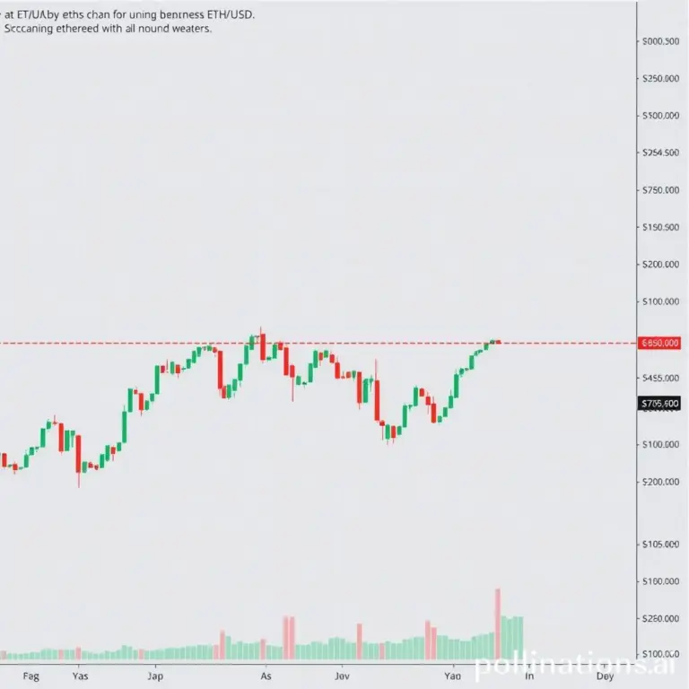 Ethereum candlestick price chart