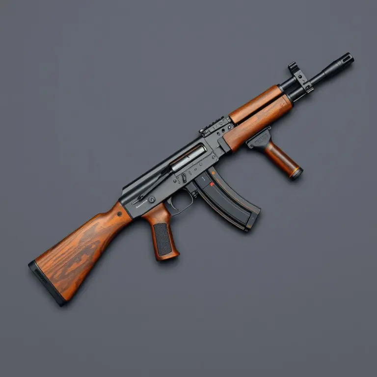 AK-47 with numerous attachments
