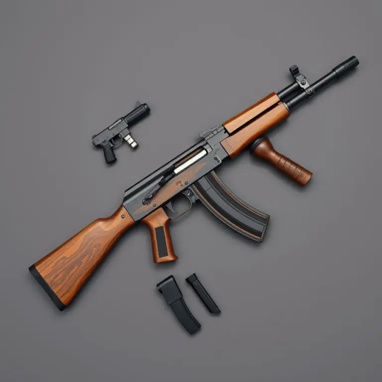AK-47 with multiple attachments