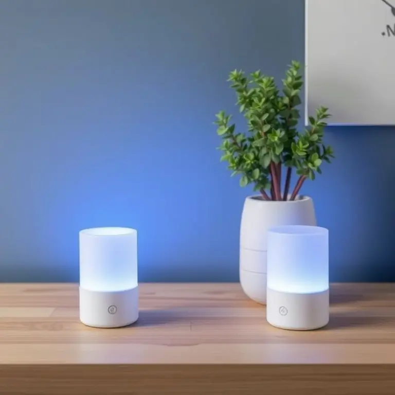 A futuristic smart home device.