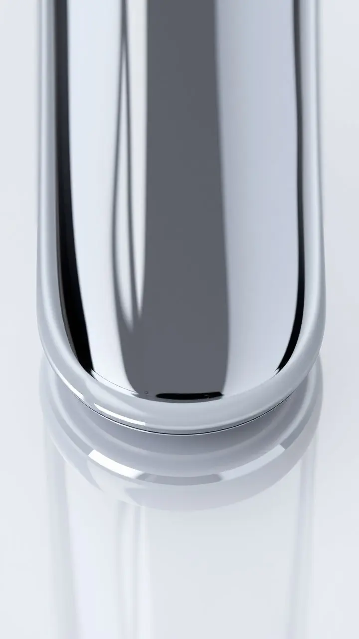 A shiny, reflective object with a high-gloss surface.