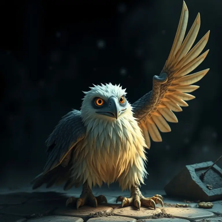 Ominous Gooey Spike Eagle on Hogwarts