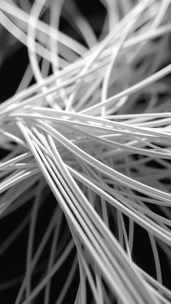 Intricate pattern of sharp, hyperdefined lines with high contrast.