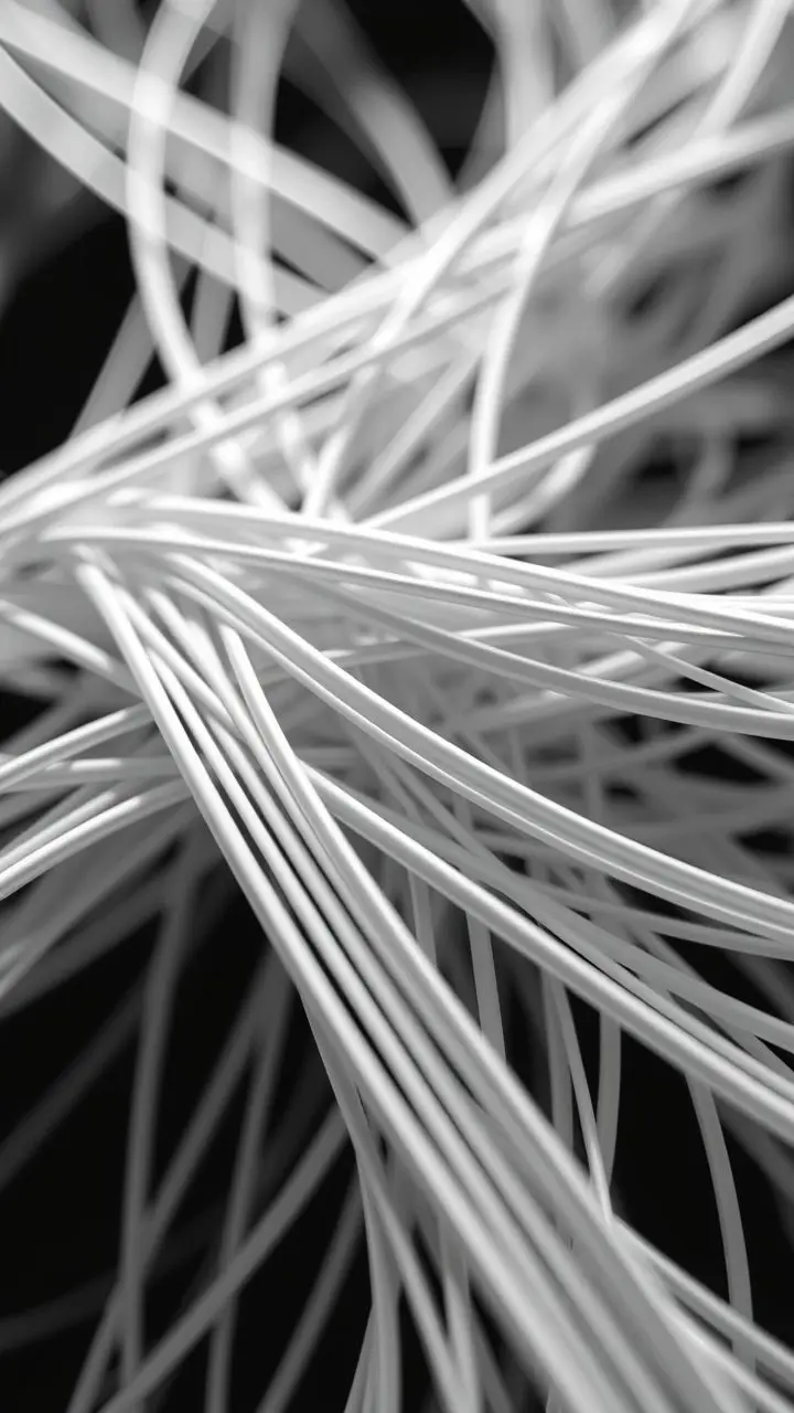 Intricate pattern of sharp, hyperdefined lines with high contrast.