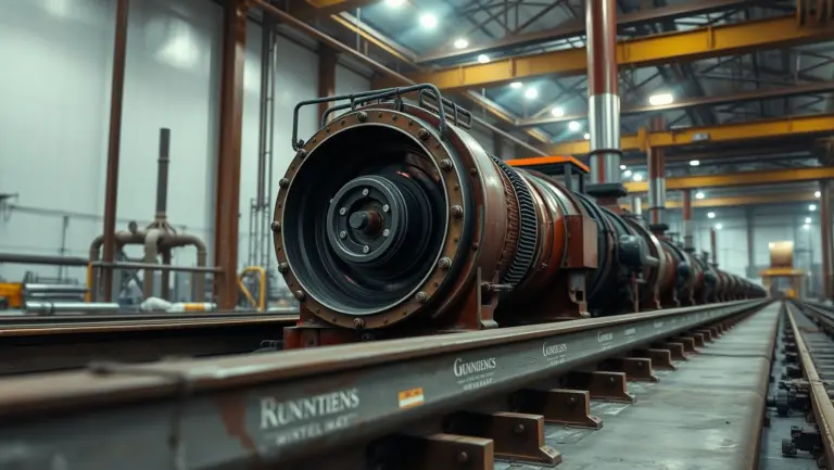 Hyperrealistic industrial setting.