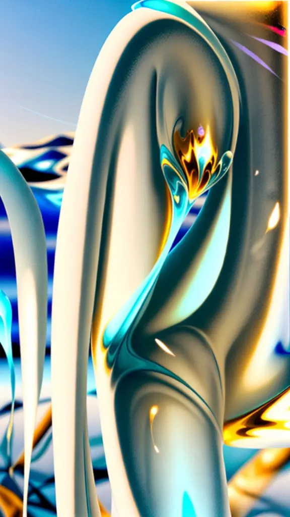 Smooth gradient from blue to gold.