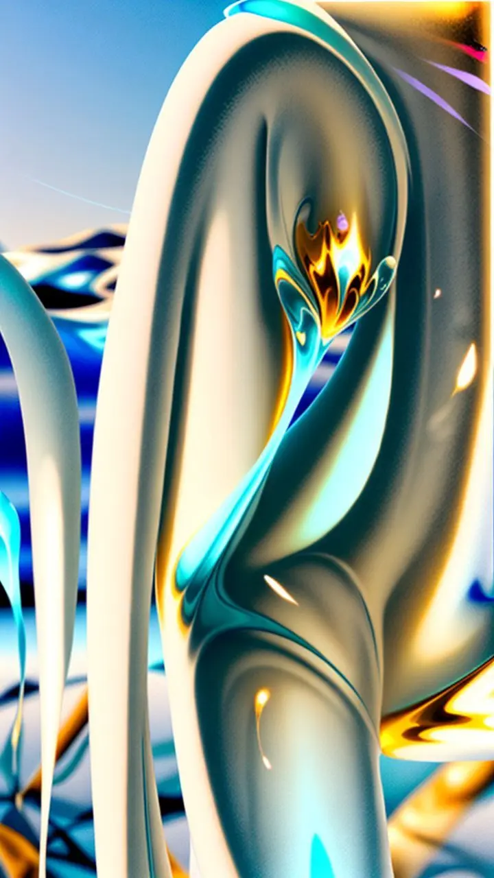 Smooth gradient from blue to gold.