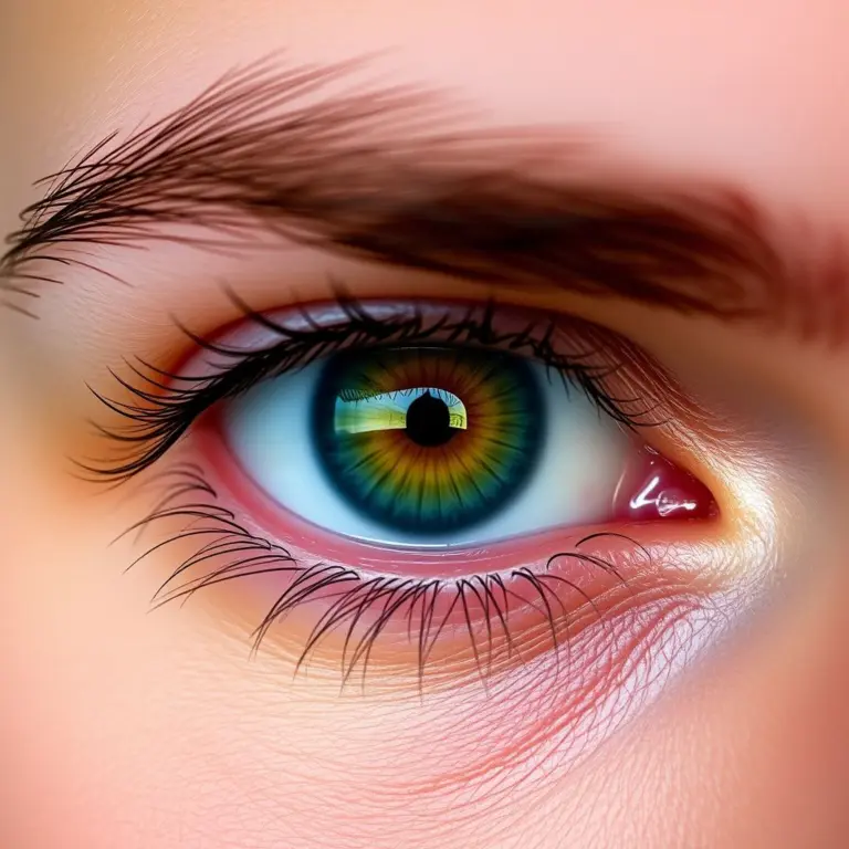 Close-up of Iniesta's eyebrows.