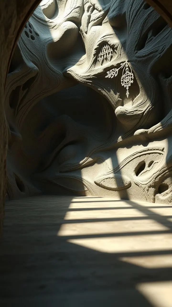 3D render with realistic depth and shading