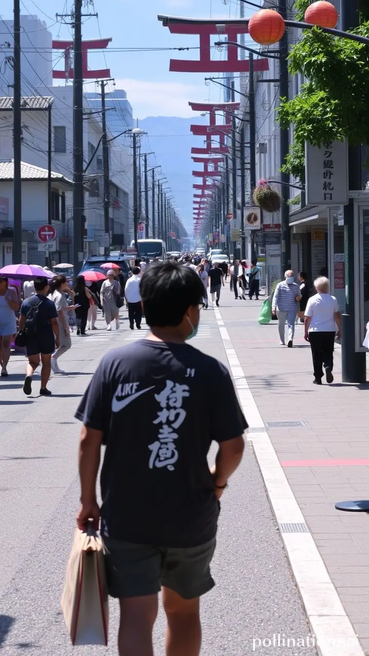 Thermometer showing high heat in Japan