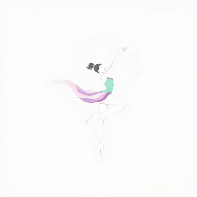 Logo for Liss Club with a rhythmic gymnast.