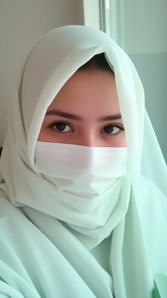 Moroccan girl eating msemen