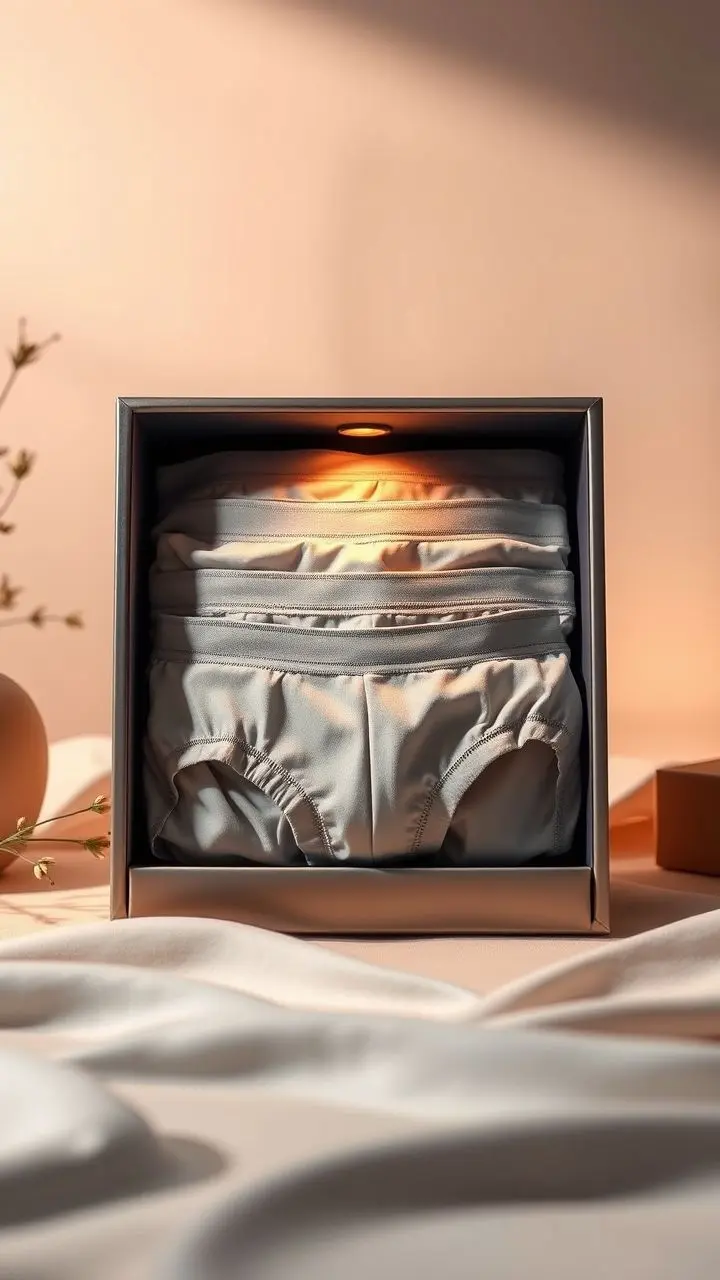 Gift box with antibacterial underwear.