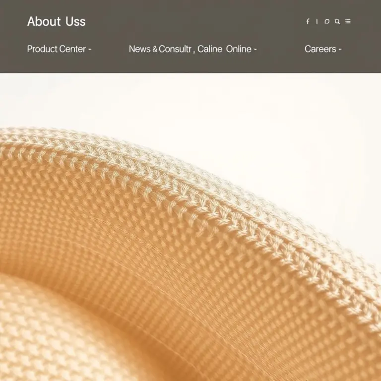 Close-up of elegant fabric texture with website menu.