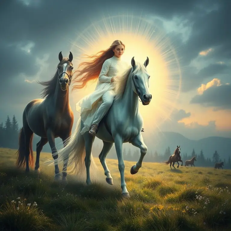 Lyudmila in a spiritual connection.