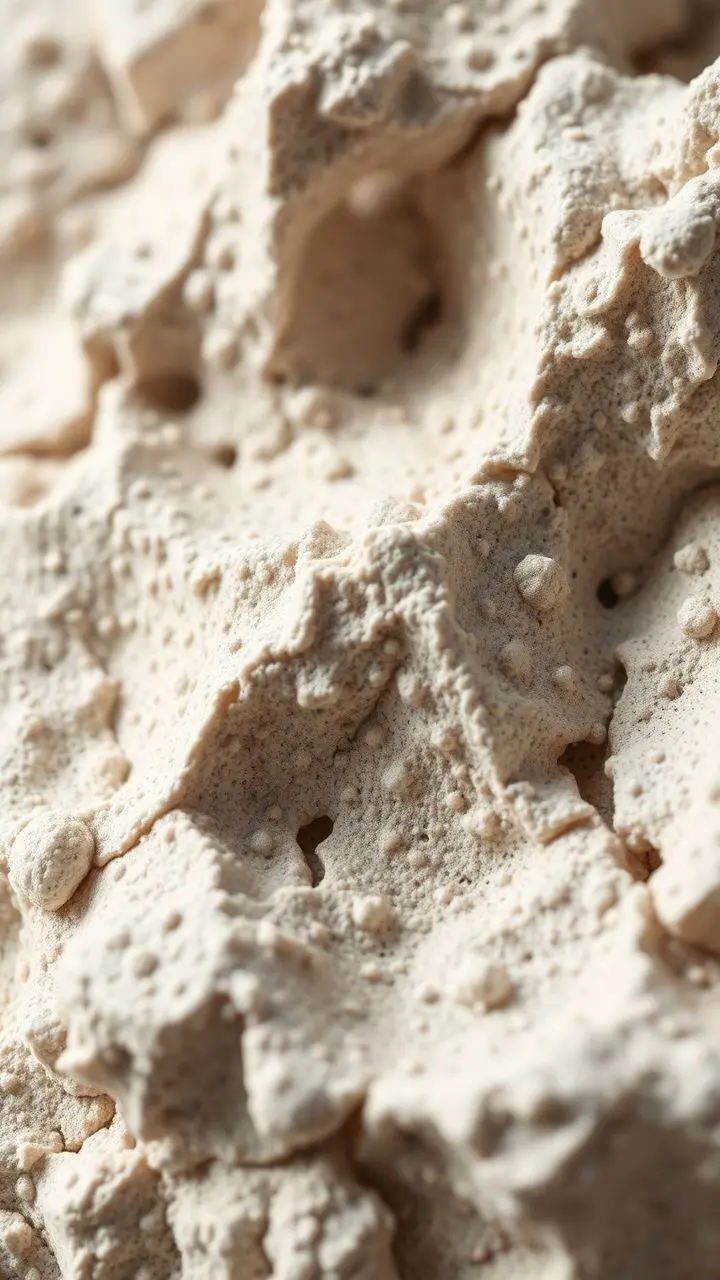Close-up of sharp textures with contrasting light on a neutral background.